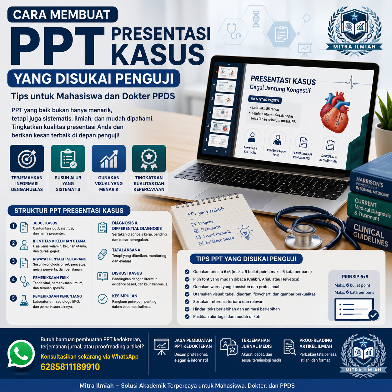 Cara Membuat PPT Presentasi Kasus yang Disukai Penguji Tips untuk Mahasiswa dan Dokter PPDS
