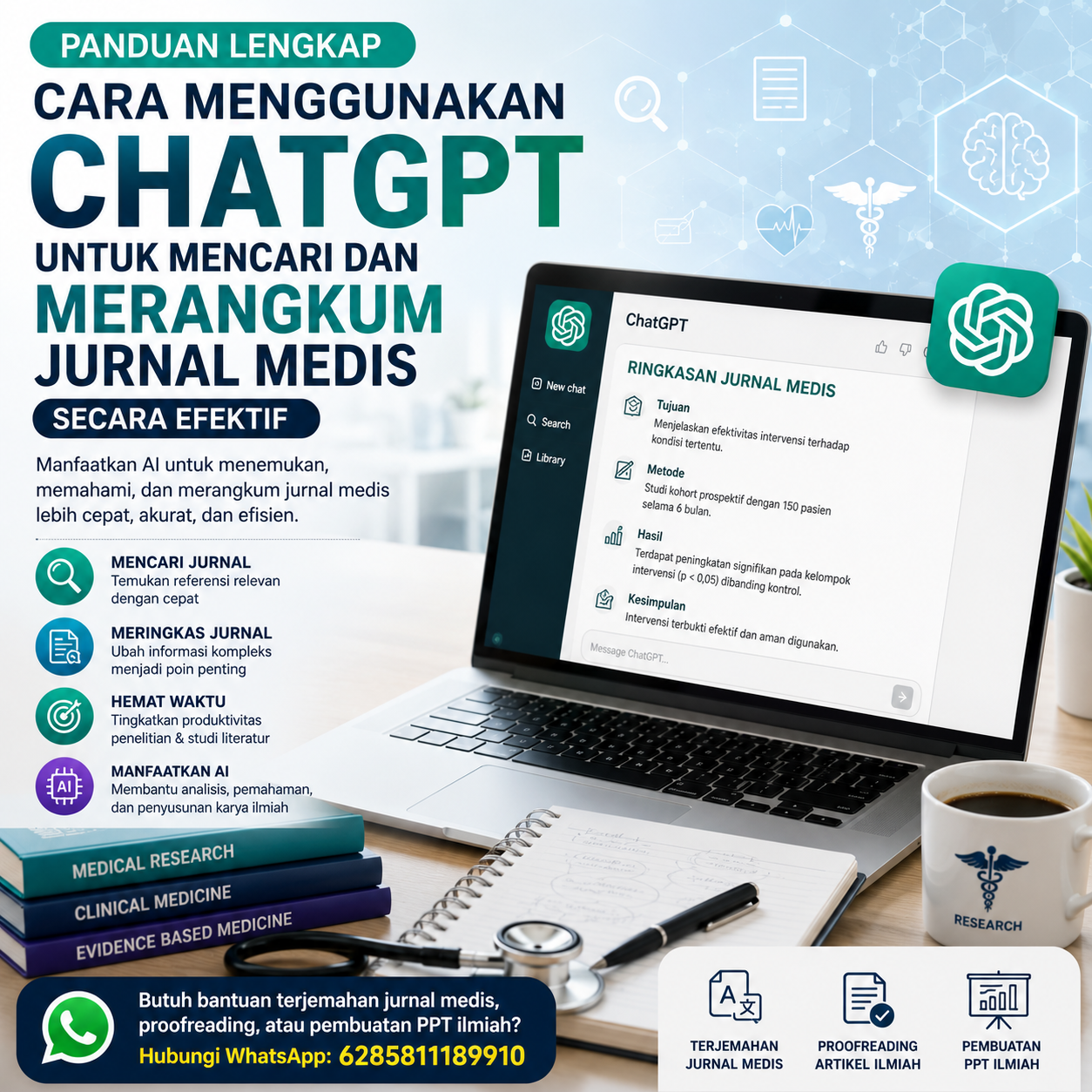 Cara Menggunakan ChatGPT untuk Mencari dan Merangkum Jurnal Medis Secara Efektif