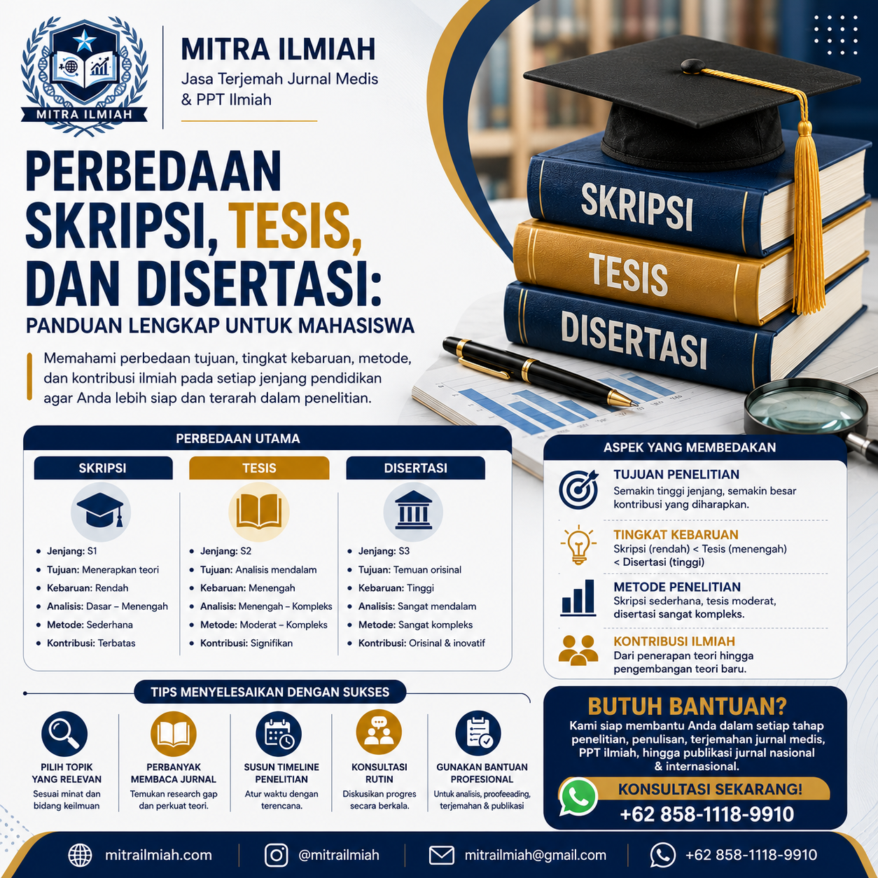 Perbedaan Skripsi, Tesis, dan Disertasi Panduan Lengkap untuk Mahasiswa